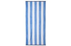 Striped Beach Towel - Blue and White